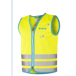 Fluo vestje kinderen - monster JACKET - EN 1150 certificaat - geel