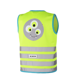 Fluo vestje kinderen - monster JACKET - EN 1150 certificaat - groen