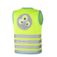 Fluo vestje kinderen - monster JACKET - EN 1150 certificaat - groen