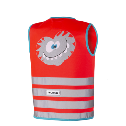 Fluo vestje kinderen - monster JACKET - EN 1150 certificaat - Rood