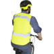 Fluo jas met rits en borstzakje - Fluojas EN 1150 certificaat