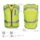 Fluo jas met rits en borstzakje - Fluojas EN 1150 certificaat
