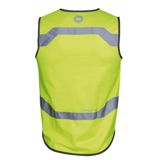 Fluo jas met rits en borstzakje - Fluojas EN 1150 certificaat
