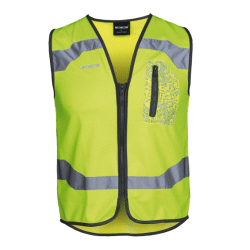 Fluo jas met rits en borstzakje - Fluojas EN 1150 certificaat