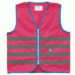 Fluo vestje kinderen - FUN JACKET - EN 1150 certificaat - roze