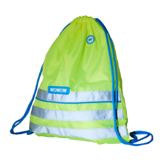 Fluo sportzakje WOWOW Fun met reflecterende stroken Fluo sportzakje WOWOW Fun met reflecterende stroken