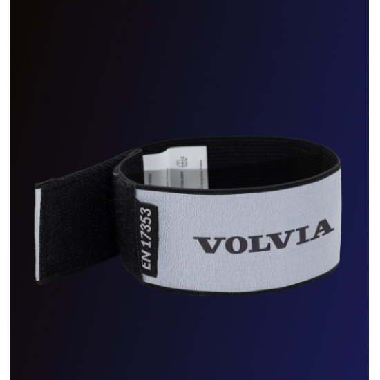 Armband elastisch zwart reflecterend -  CE EN13356