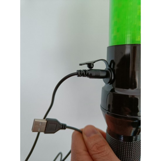 Toortslamp - verkeersregelaar usb oplaadbaar Toortslamp - verkeersregelaar usb oplaadbaar