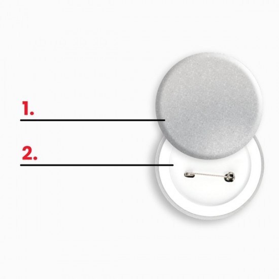 Reflecterend Pin-Badge om op te spelden - CE EN 13356 conform Reflecterend Pin-Badge om op te spelden - CE EN 13356 conform