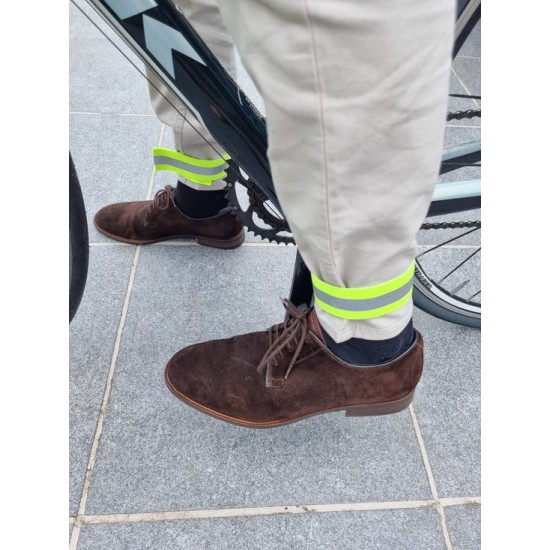 Reflecterende fluo band met velcro sluiting Reflecterende fluo band met velcro sluiting