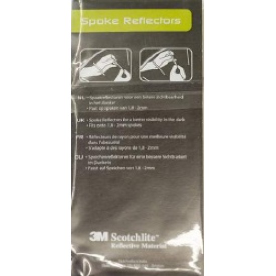 Spaakreflectoren polybag 4st met kopkaart Spaakreflectoren polybag 4st met kopkaart