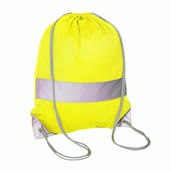 Fluo sportzakje (6 kleurenvariaties) met reflecterende strook 5 cm - CE EN 13356 Fluo sportzakje (6 kleurenvariaties) met reflecterende strook 5 cm - CE EN 13356