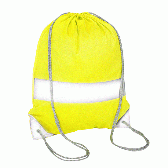 Fluo sportzakje (6 kleurenvariaties) met reflecterende strook 5 cm - CE EN 13356 Fluo sportzakje (6 kleurenvariaties) met reflecterende strook 5 cm - CE EN 13356
