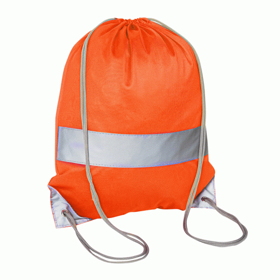 Fluo sportzakje (6 kleurenvariaties) met reflecterende strook 5 cm - CE EN 13356 Fluo sportzakje (6 kleurenvariaties) met reflecterende strook 5 cm - CE EN 13356