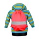 Fluo sportzakje (6 kleurenvariaties) met reflecterende strook 5 cm - CE EN 13356 Fluo sportzakje (6 kleurenvariaties) met reflecterende strook 5 cm - CE EN 13356
